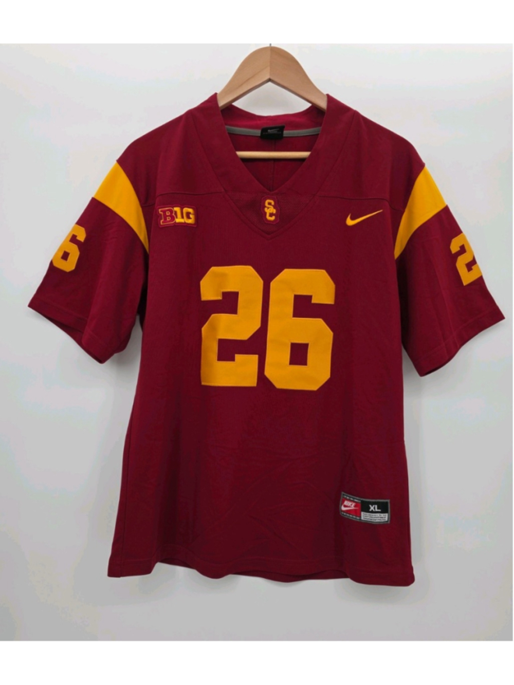 Nike USC Jersey XL #26 OLEARY Vintage Y2K Football Retro 2000s Sportswear